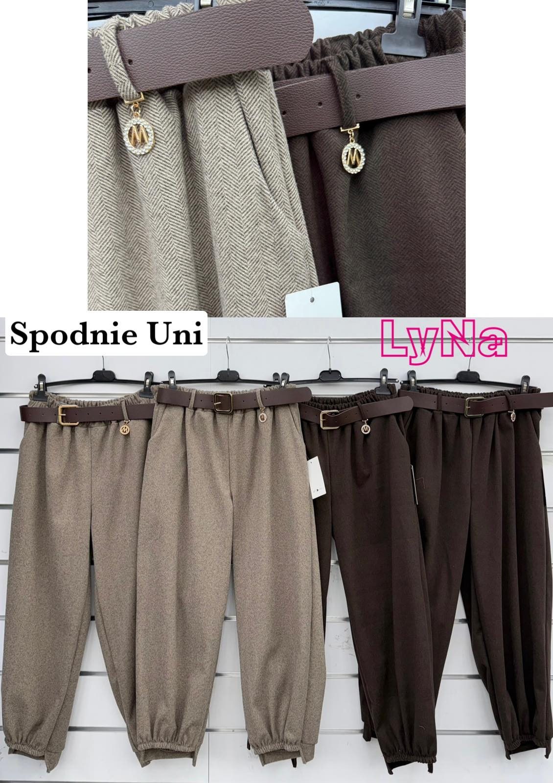 Spodnie Damskie Włoski _ Size uni_paczka 6szt_mix kolor 9567960