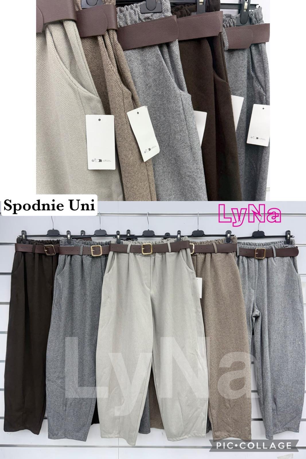 Spodnie Damskie Włoski _ Size uni_paczka 6szt_mix kolor 9567967