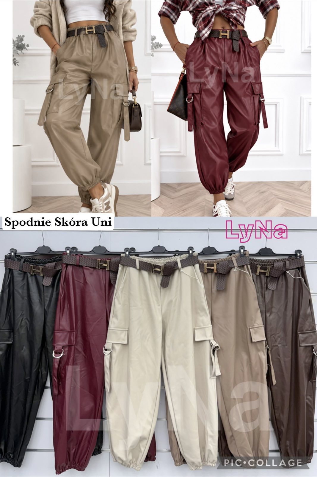 Spodnie Damskie Włoski _ Size uni_paczka 6szt_mix kolor 9567988