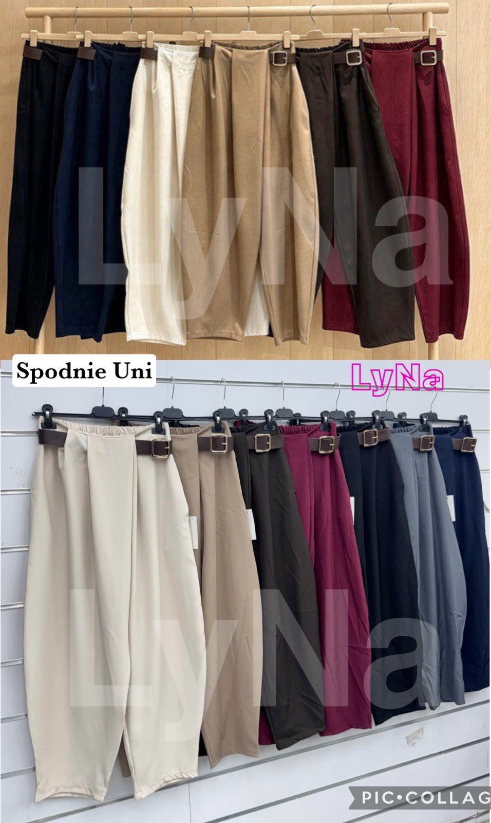 Spodnie Damskie Włoski _ Size uni_paczka 6szt_mix kolor 9567993