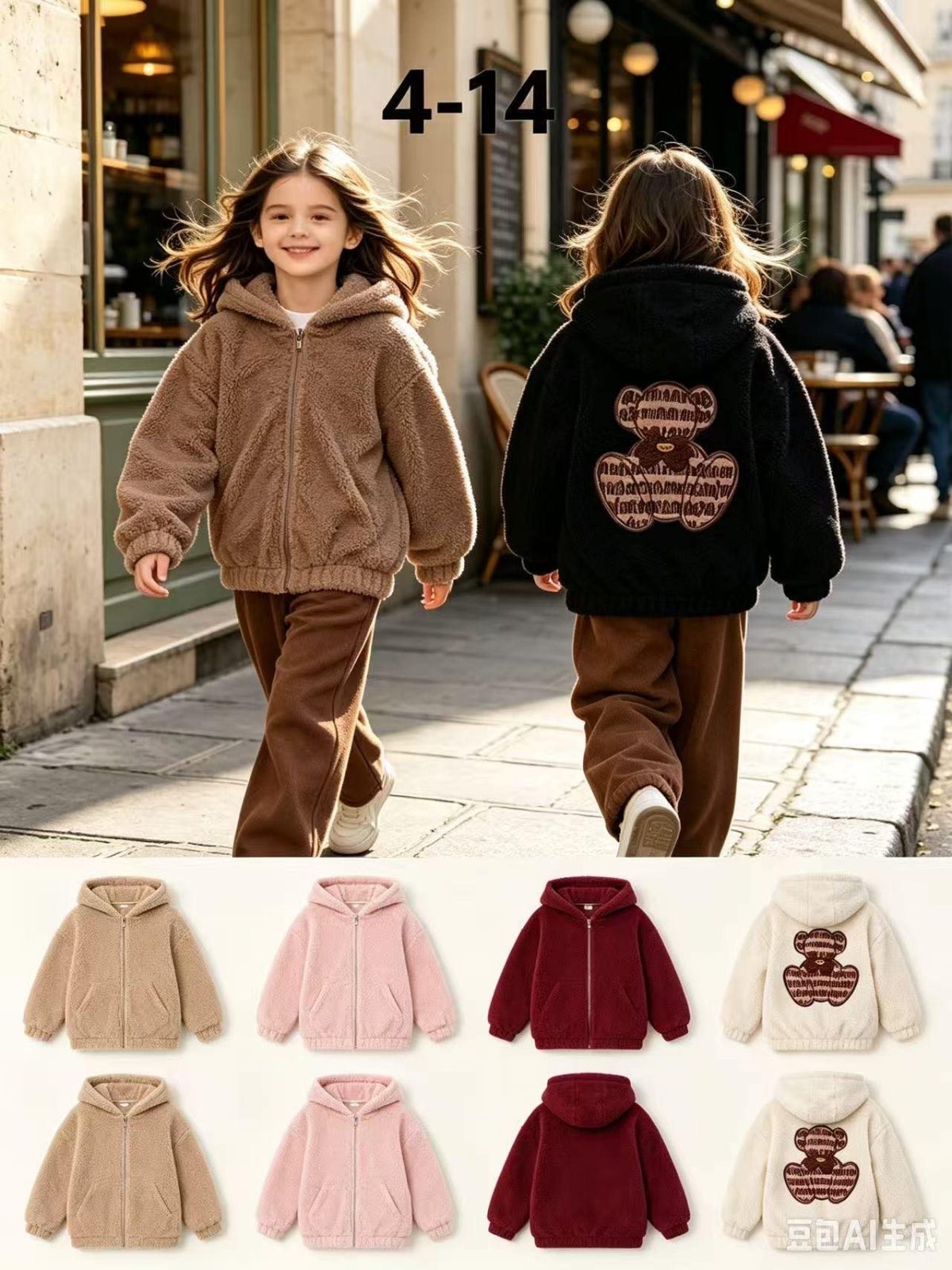 Bluza DZIECIĘCA size 4-14 lat_ paczka 6szt _1 kolor 5834973