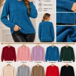 Swetry Damskie Polskie_ size m-2xl_ paczka 10szt mix kolor 5835023