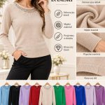 Swetry Damskie Polskie_ size m-2xl_ paczka 10szt mix kolor 5835031