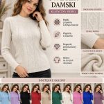 Swetry Damskie Polskie_ size m-2xl_ paczka 10szt mix kolor 5835033