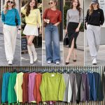 Swetry Damskie Włoski _ Size uni_paczka 6szt_mix kolor 4346607