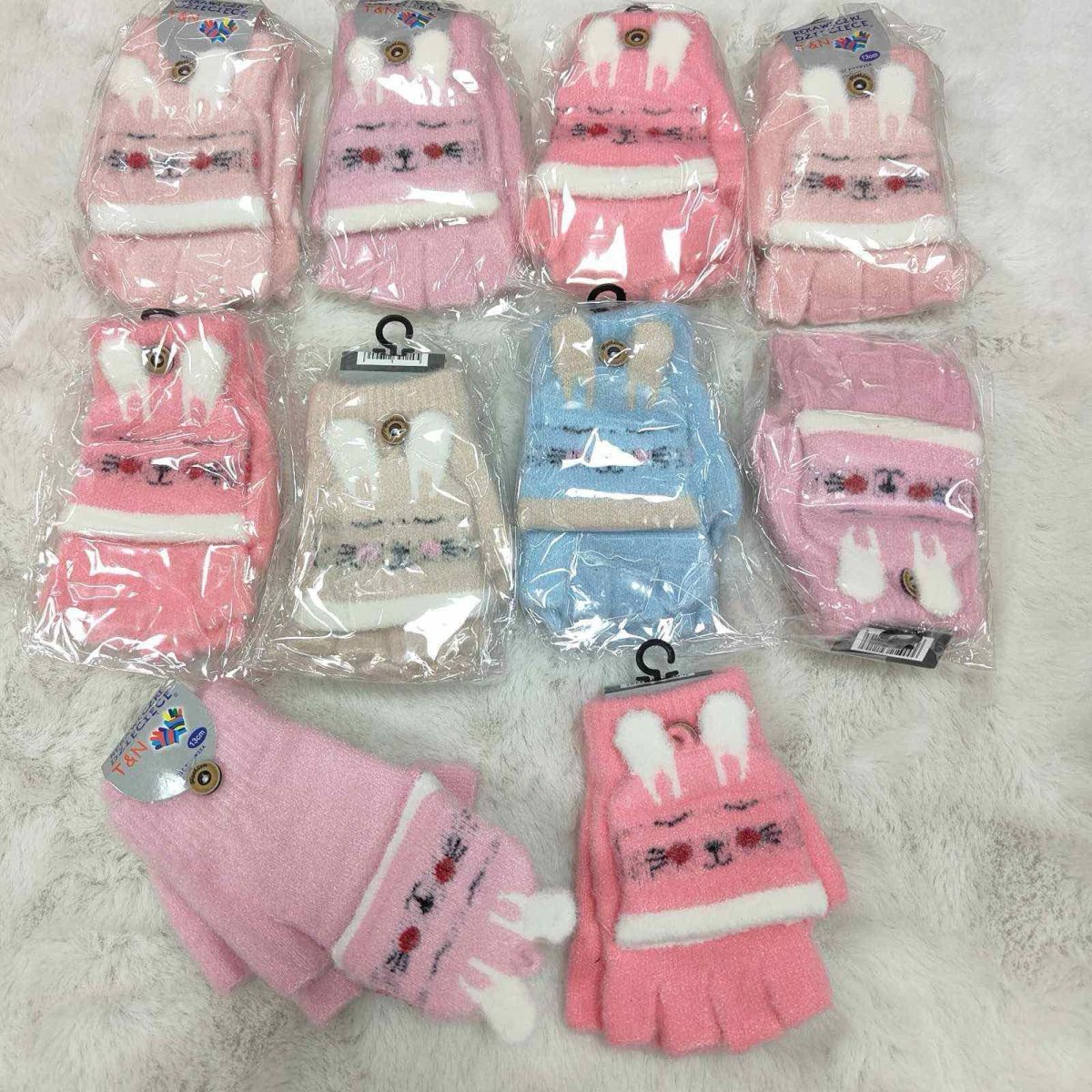 Rękawiczki DZIECIĘCA numer 13-15cm_ paczka 12szt _mix kolor 4346756