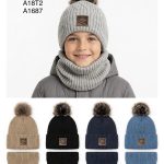 Komplety Czapki DZIECIĘCA _ paczka 10szt _mix kolor 4346778