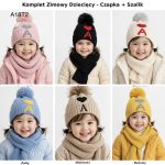 Komplety Czapki DZIECIĘCA _ paczka 10szt _mix kolor 4346783