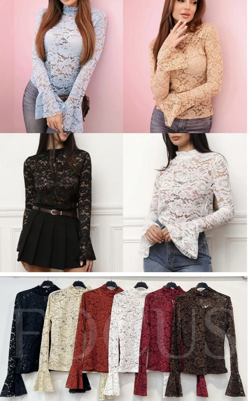 Bluzki Damskie wloskie_size uni_paczka 6szt_mix kolor 4346813
