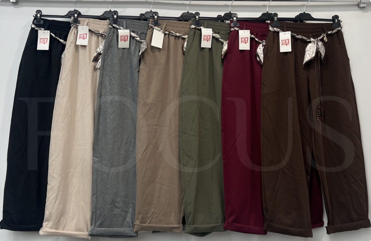 Spodnie Damskie Włoskie _ Size uni_ paczka 6szt _mix kolor 4346833