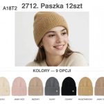 Czapki Damskie _ paczka 12szt _mix kolor 9233846