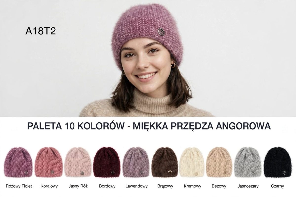 Czapki Damskie _ paczka 12szt _mix kolor 9233859