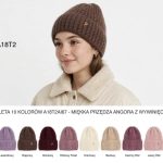 Czapki Damskie _ paczka 12szt _mix kolor 9233860