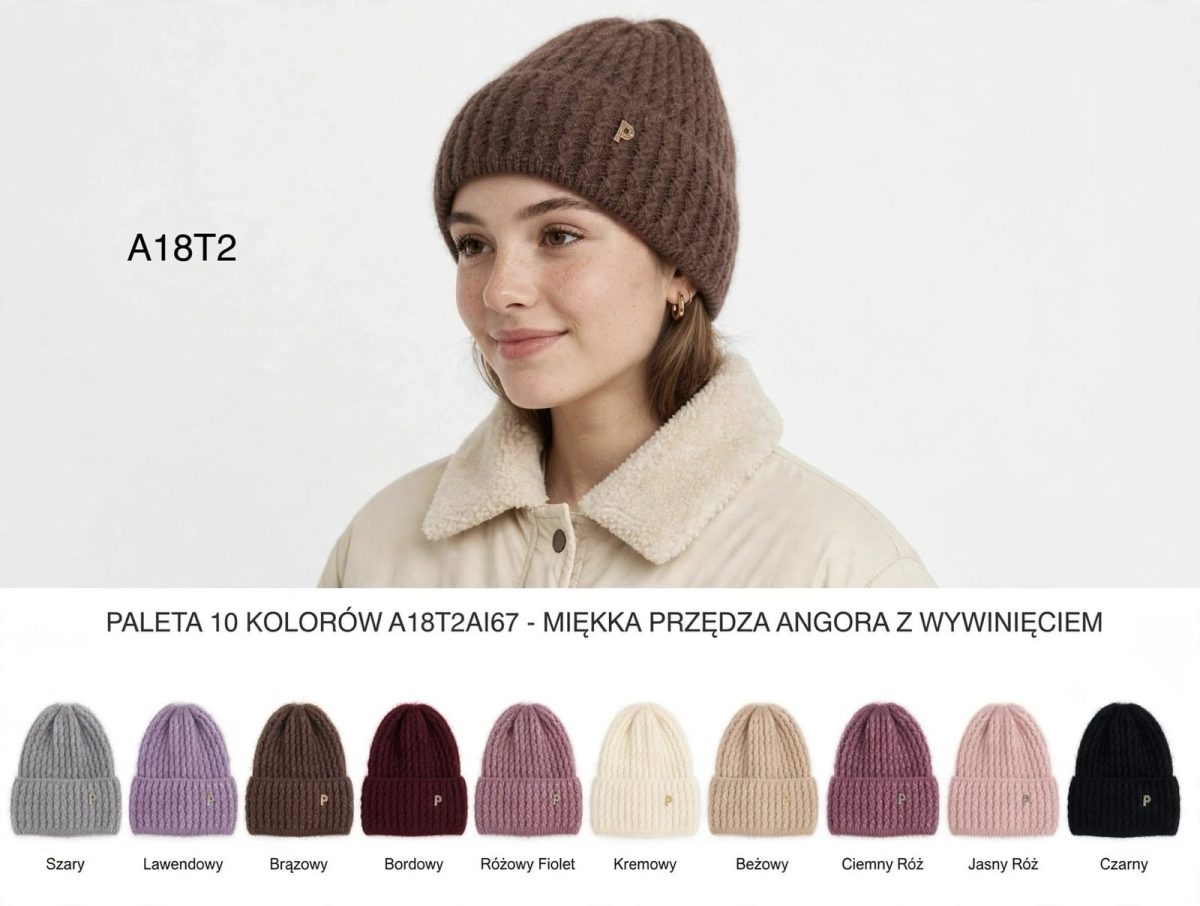Czapki Damskie _ paczka 12szt _mix kolor 9233860