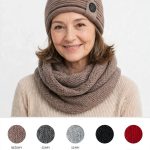 Komplety Czapki Damskie _ paczka 12szt _mix kolor 9233875