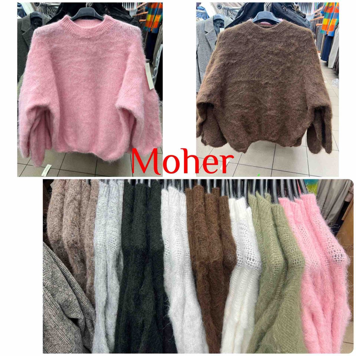 Swetry damskie Włoski _ Size uni_paczka 6szt_mix kolor 9233895