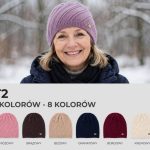 Czapki Damskie _ paczka 12szt _mix kolor 9233897