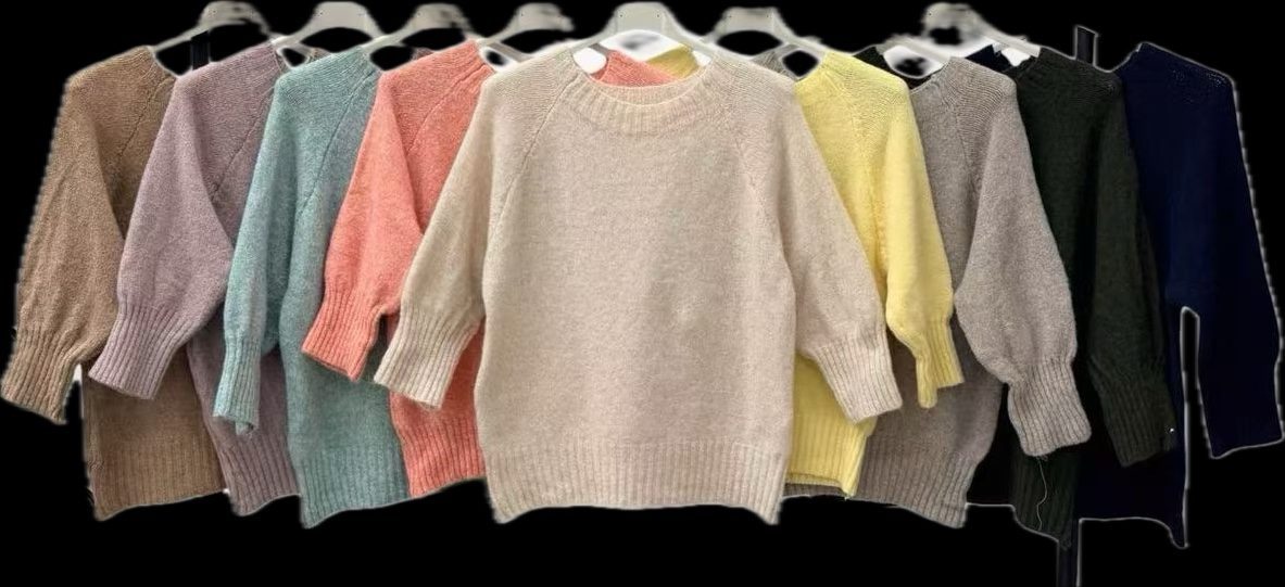 Swetry damskie Włoski _ Size uni_paczka 6szt_mix kolor 9233903