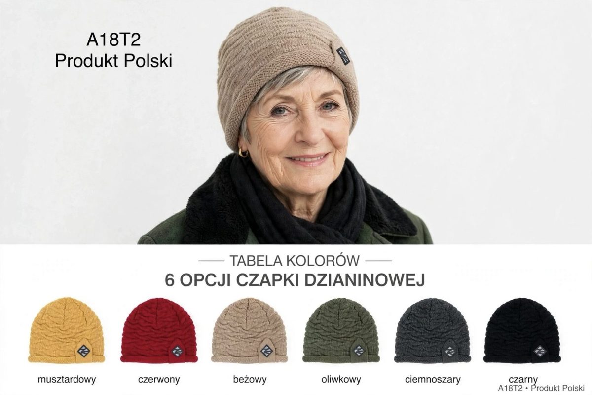 Czapki Damskie _ paczka 12szt _mix kolor 9233908