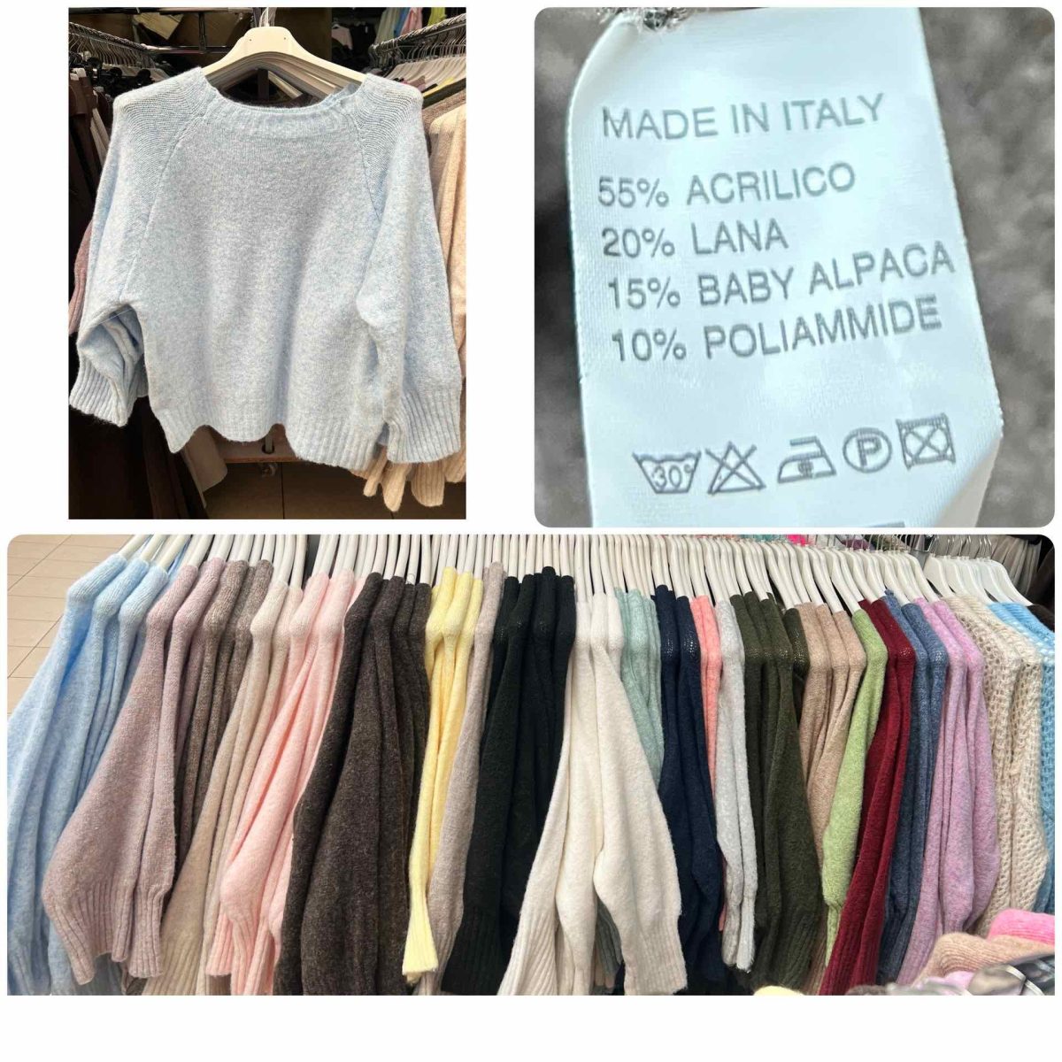 Swetry damskie Włoski _ Size uni_paczka 6szt_mix kolor 9233909