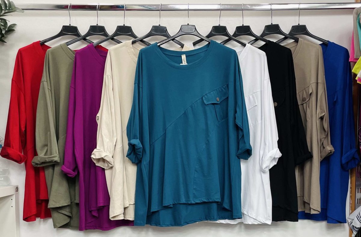 Bluzki Damskie wloskie_size uni_paczka 6szt_mix kolor 9234009