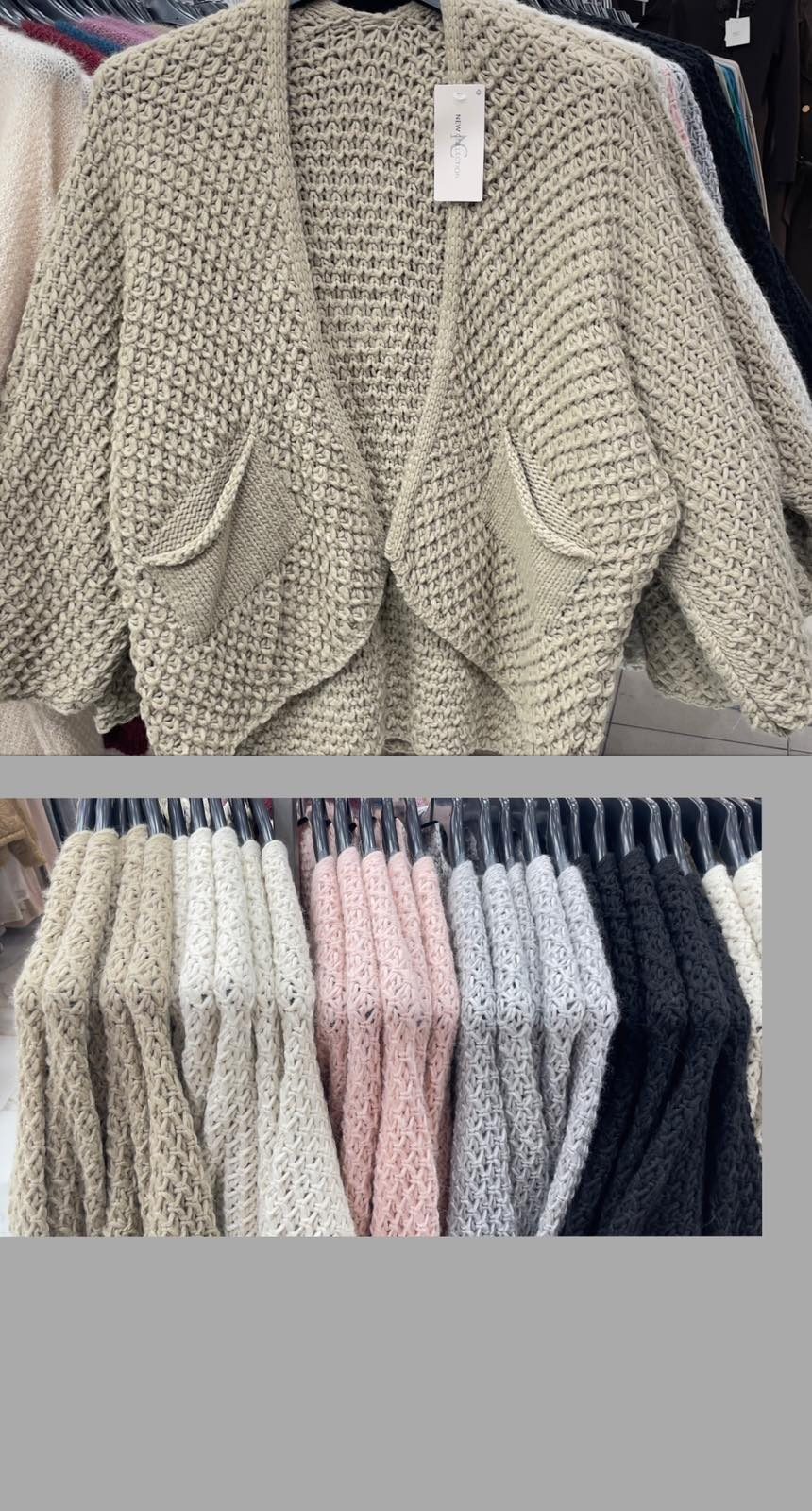 Swetry damskie Włoski _ Size uni_paczka 6szt_mix kolor 9234014