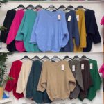 Swetry damskie Włoski _ Size uni_paczka 6szt_mix kolor 9234015