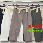 Spodnie Damskie Włoskie _ Size s-2xl_ paczka 5szt _1 kolor 9234019