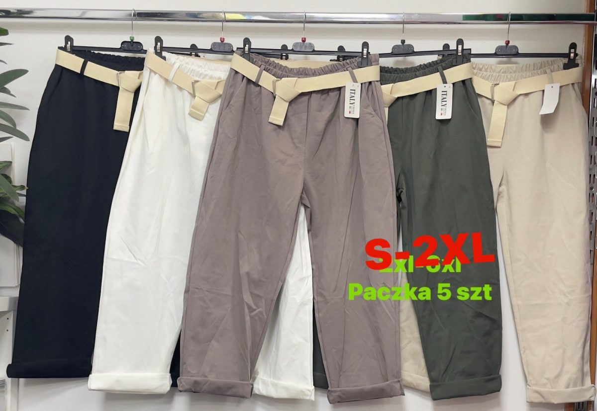 Spodnie Damskie Włoskie _ Size s-2xl_ paczka 5szt _1 kolor 9234019