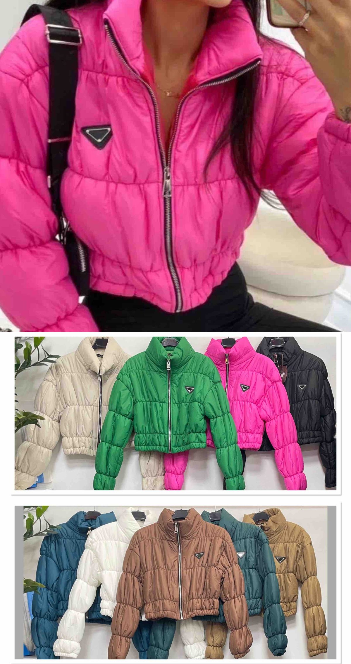 Kurtki damskie Włoski _ Size uni_paczka 6szt_mix kolor 9234034