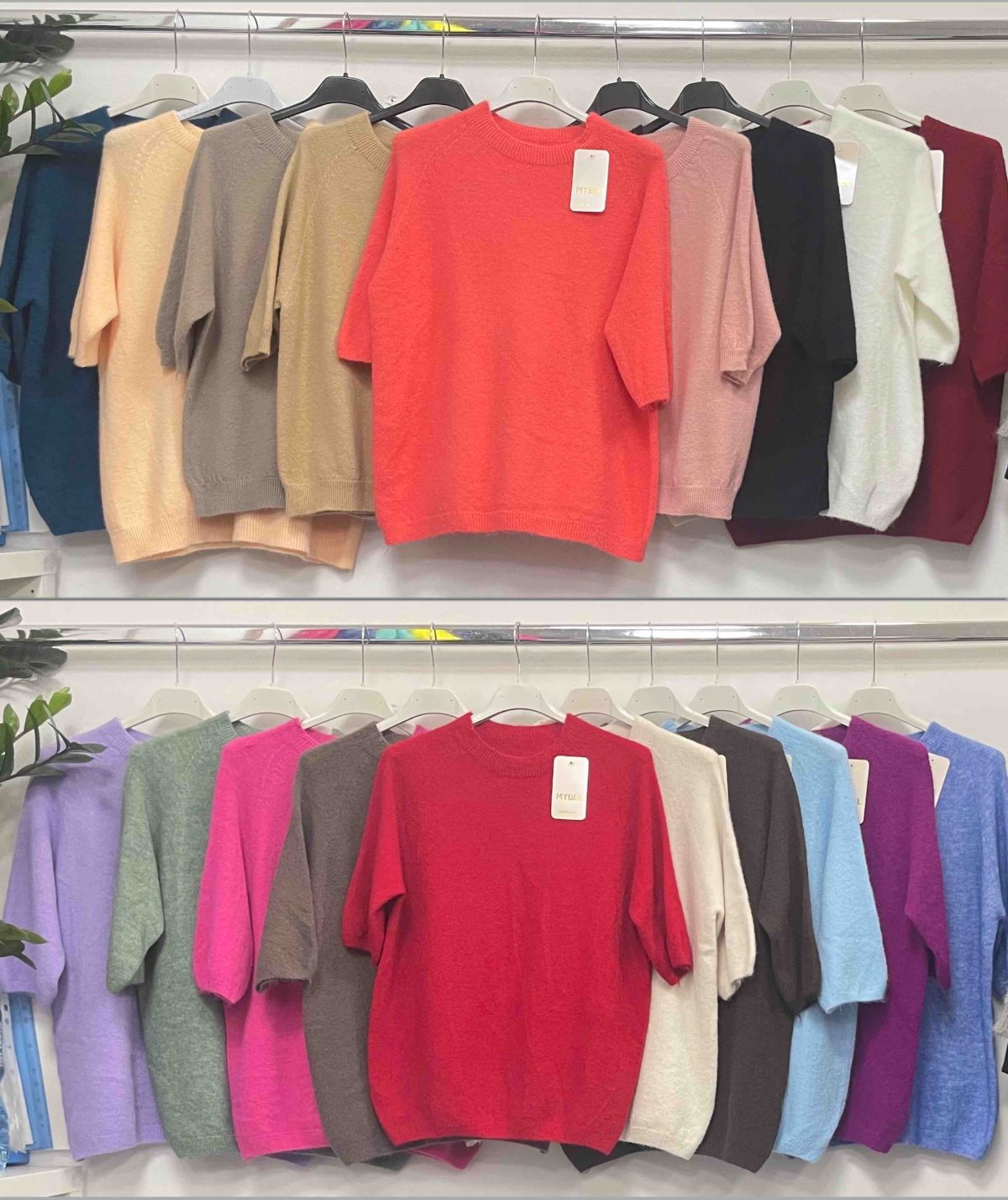 Swetry damskie Włoski _ Size uni_paczka 6szt_mix kolor 9234035