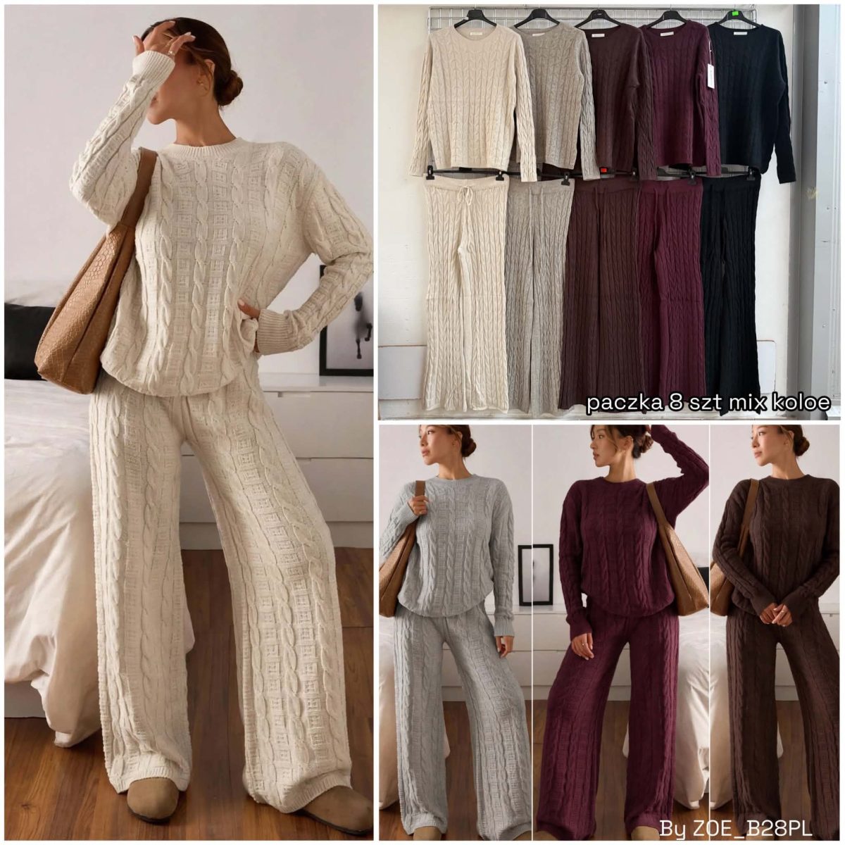 Komplety Damskie Polskie_ size uni_ paczka 8 szt_ mix kolor 9234041