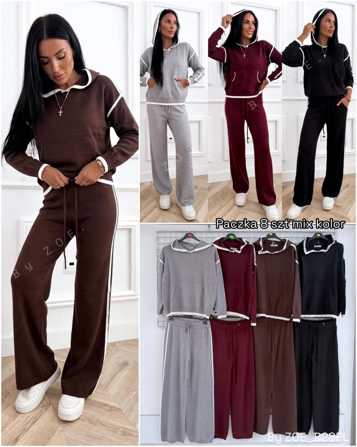 Komplety Damskie Polskie_ size uni_ paczka 8 szt_ mix kolor 9234056