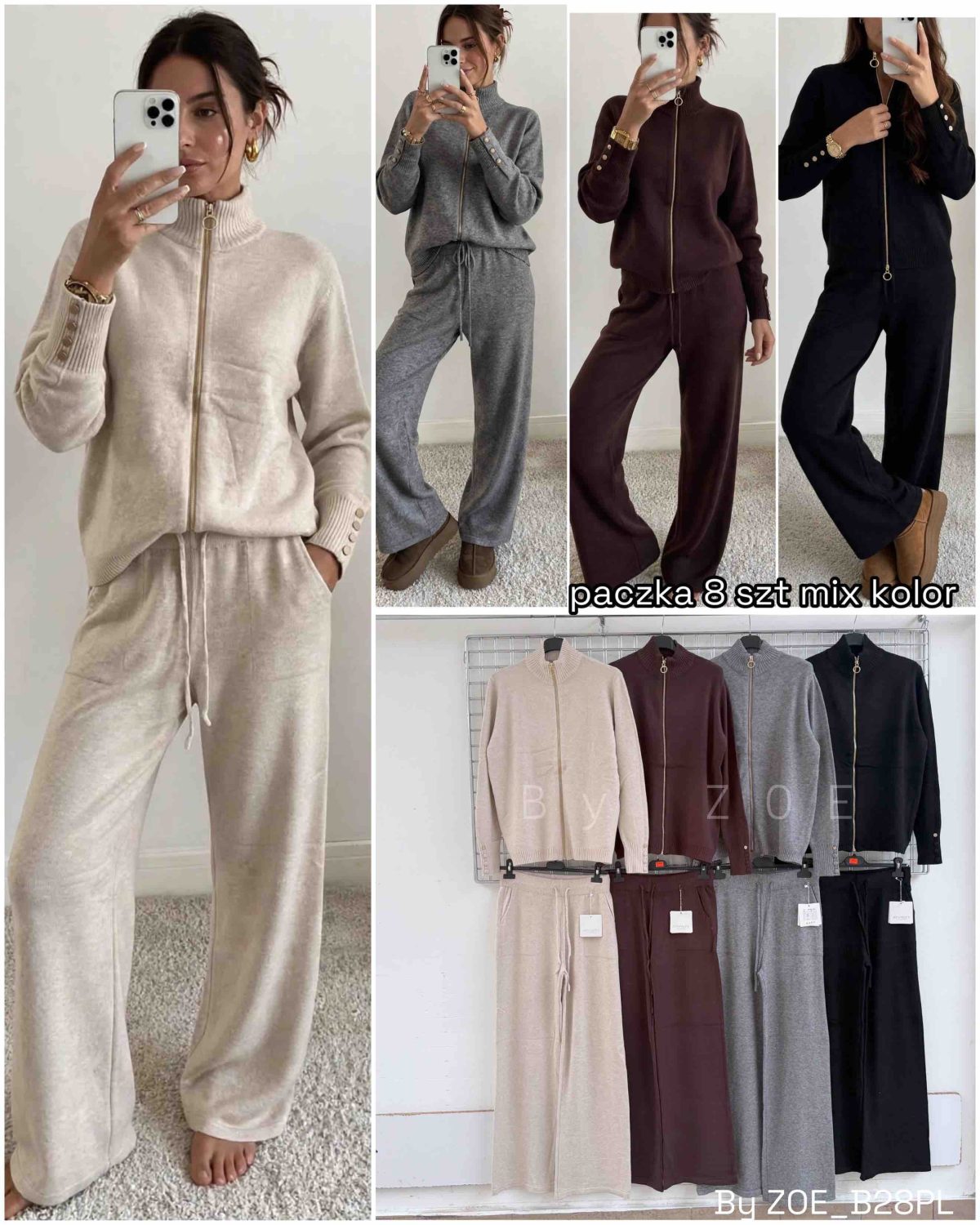 Komplety Damskie Polskie_ size uni_ paczka 8 szt_ mix kolor 9234059