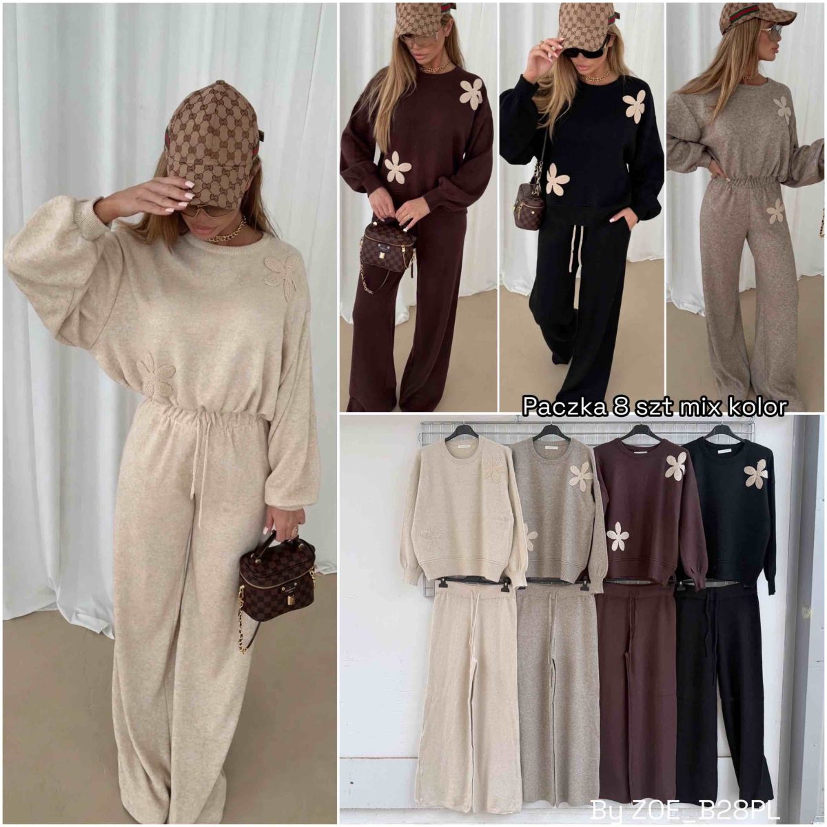 Komplety Damskie Polskie_ size uni_ paczka 8 szt_ mix kolor 9234060