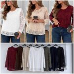 Swetry Damskie Polskie_ size uni_ paczka 6 szt_ mix kolor 9234071