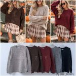 Swetry Damskie Polskie_ size uni_ paczka 8szt_ mix kolor 9234095
