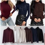 Swetry Damskie Polskie_ size uni_ paczka 10 szt_ mix kolor 9234117