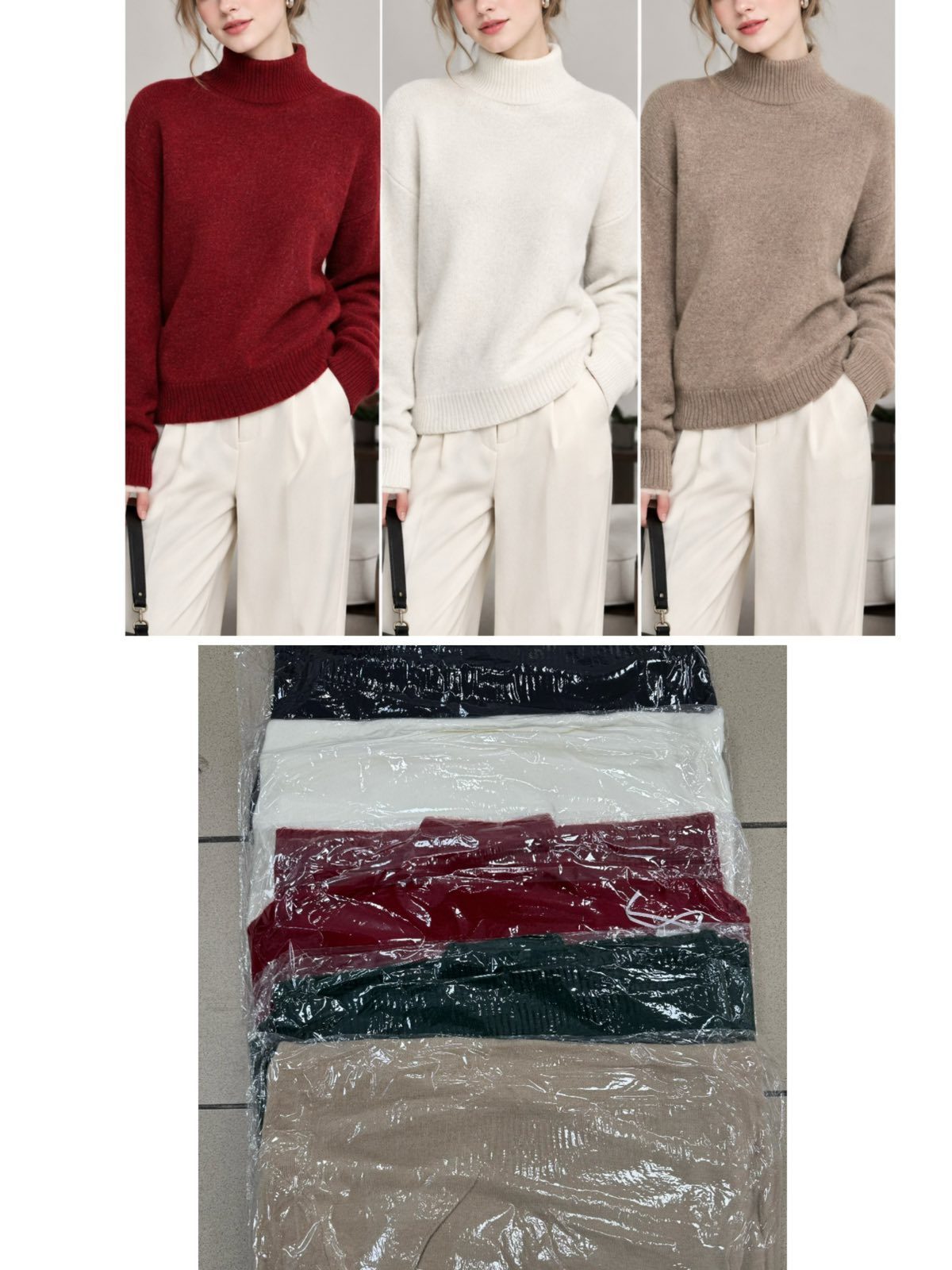 Swetry Damskie_ size uni_ paczka 12szt_ mix kolor 3404782
