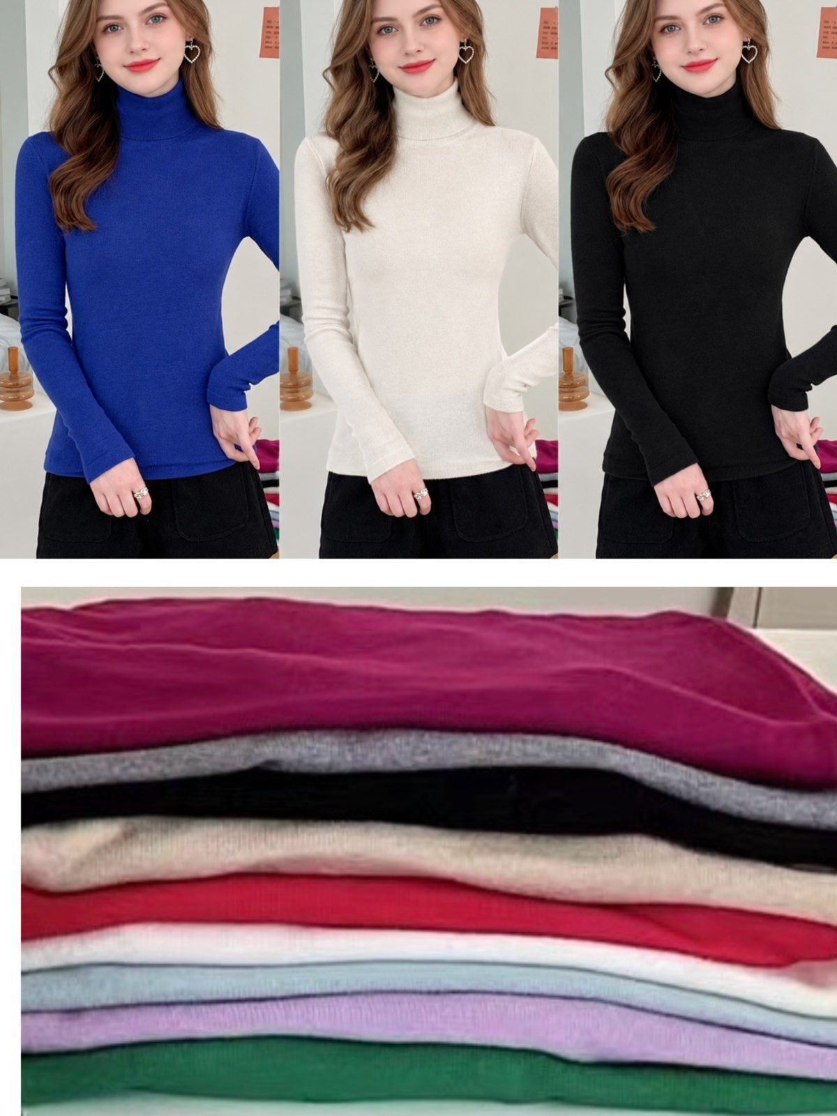 Swetry Damskie_ size uni_ paczka 12szt_ mix kolor 3404783