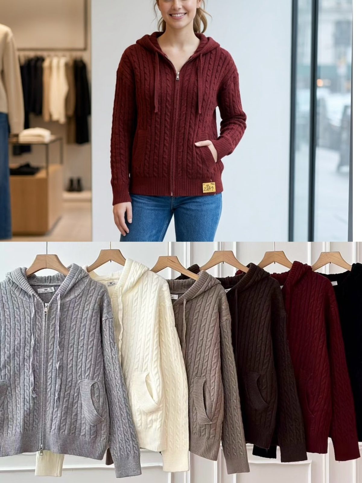 Swetry Damskie_ size uni_ paczka 12szt_ mix kolor 3404789