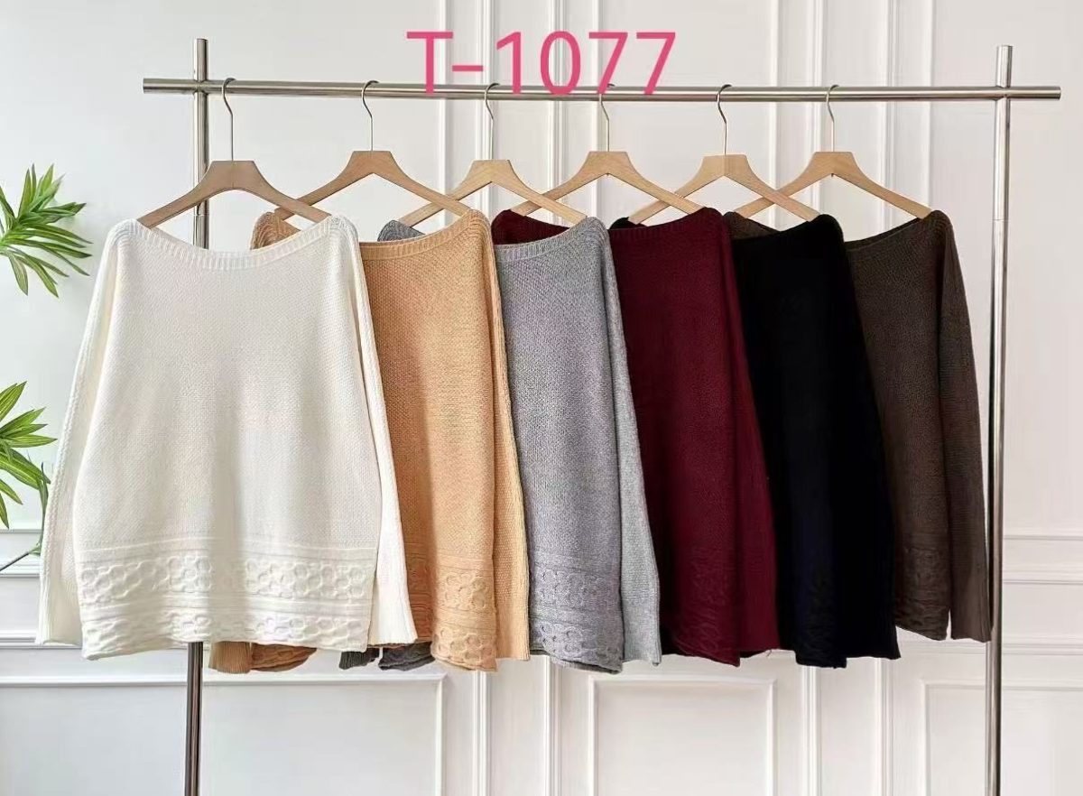 Swetry Damskie_ size uni_ paczka 12szt_ mix kolor 3404793