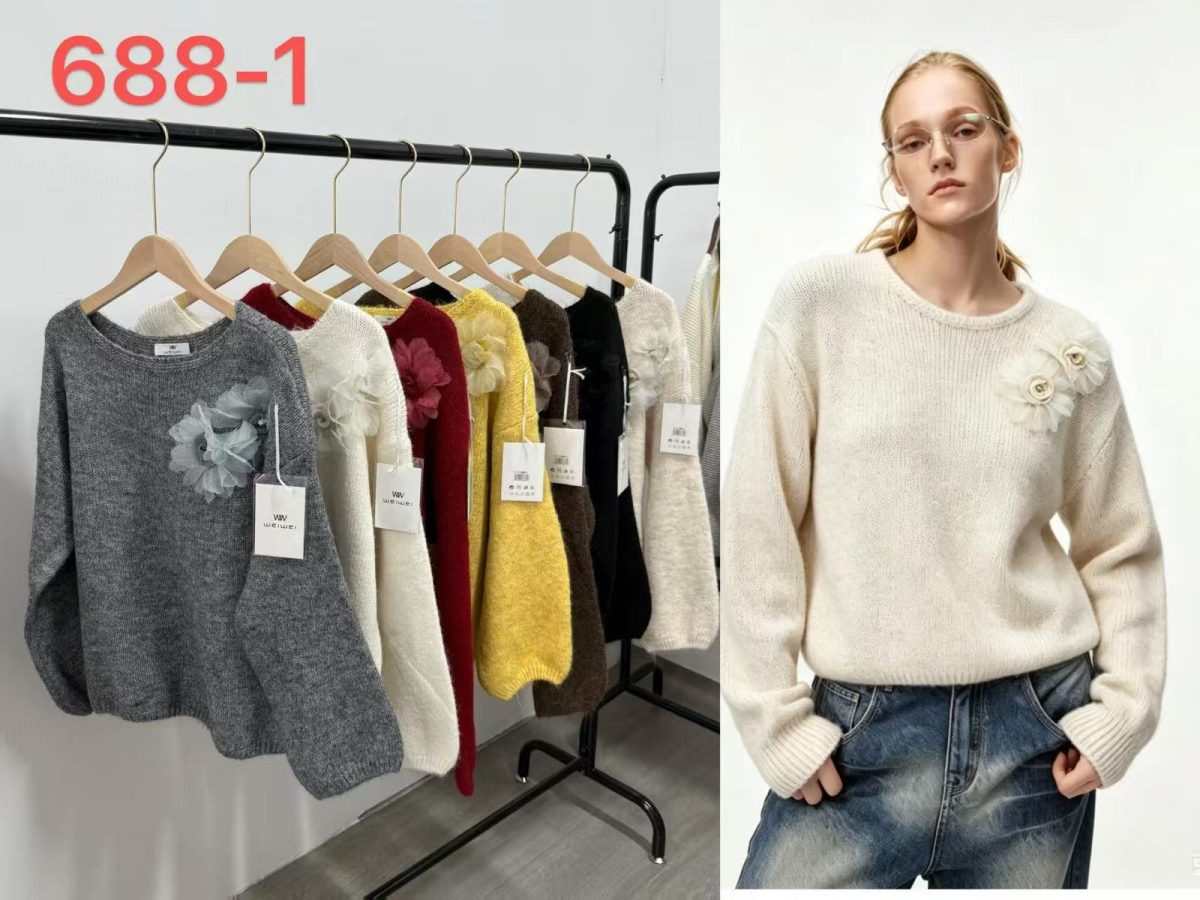 Swetry Damskie_ size uni_ paczka 12szt_ mix kolor 3404796