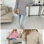Swetry Damskie_ size uni_ paczka 12szt_ mix kolor 3404800