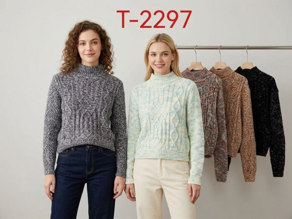 Swetry Damskie_ size uni_ paczka 12szt_ mix kolor 3404803