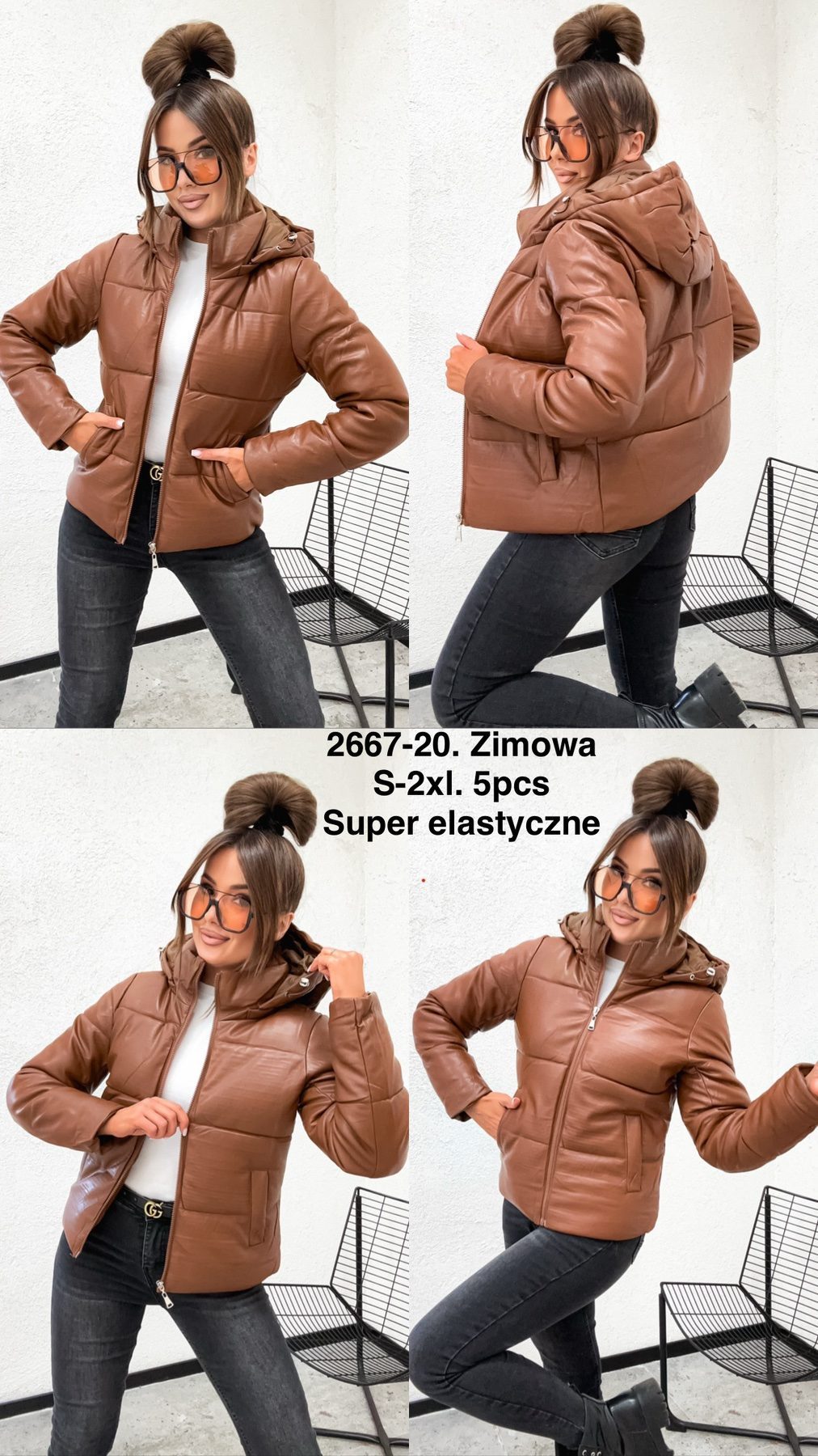 Kurtki Damskie _size s-2xl_ paczka 5szt_1kolor 3405048