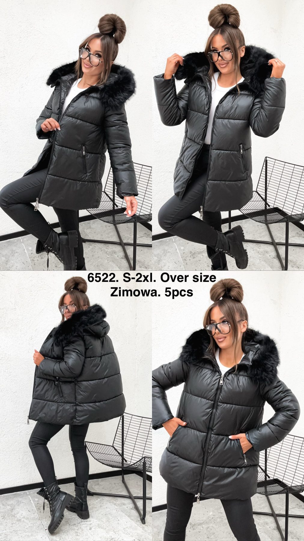 Kurtki Damskie _size s-2xl_ paczka 5szt_1kolor 3405068