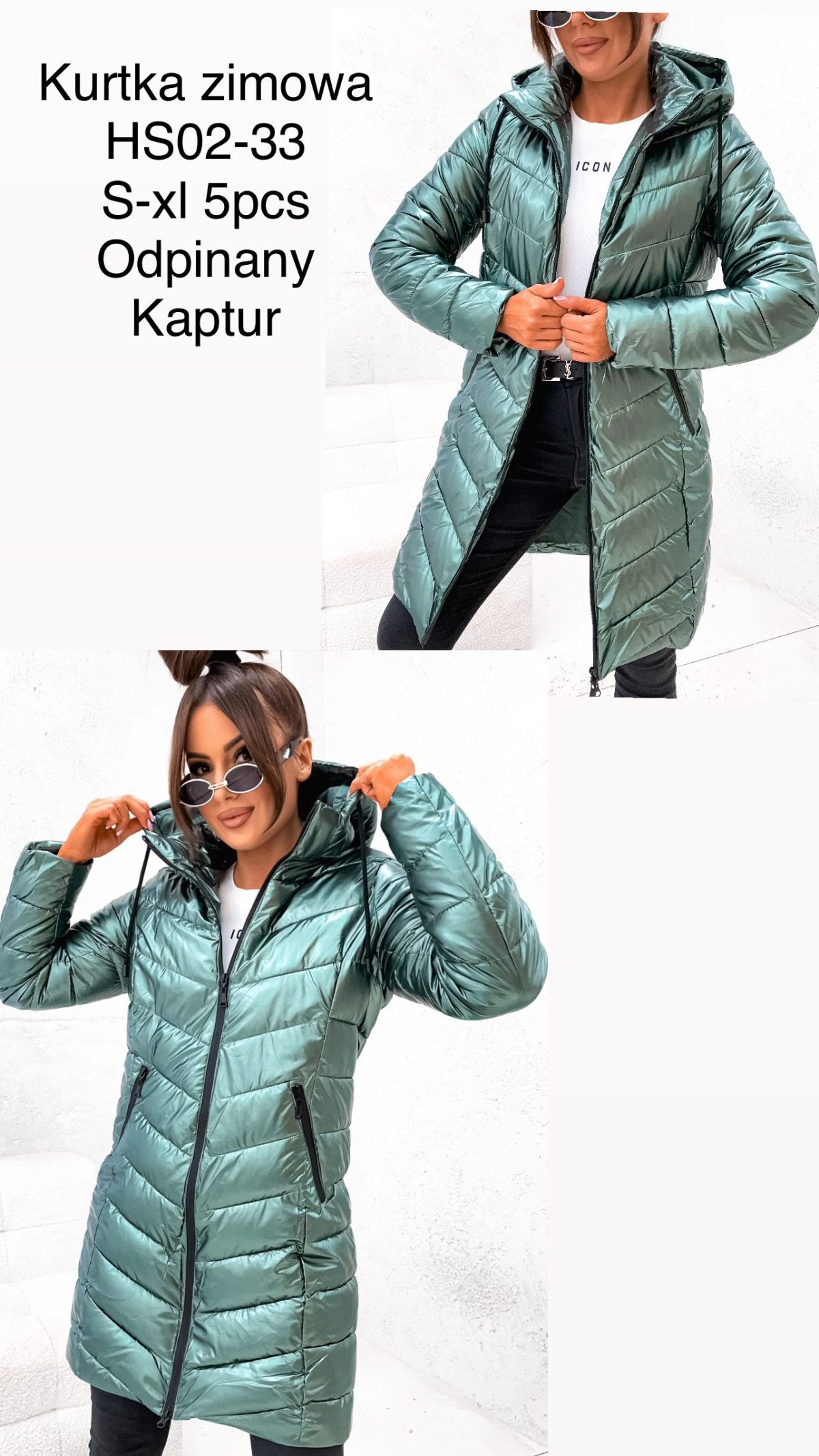 Kurtki Damskie _size s-xl_ paczka 5szt_1kolor 3405077