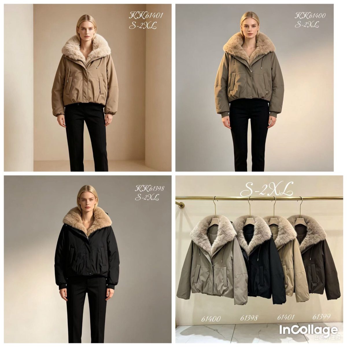 Kurtki Damskie Size s-2xl_ paczka 5szt_1kolor 3405095