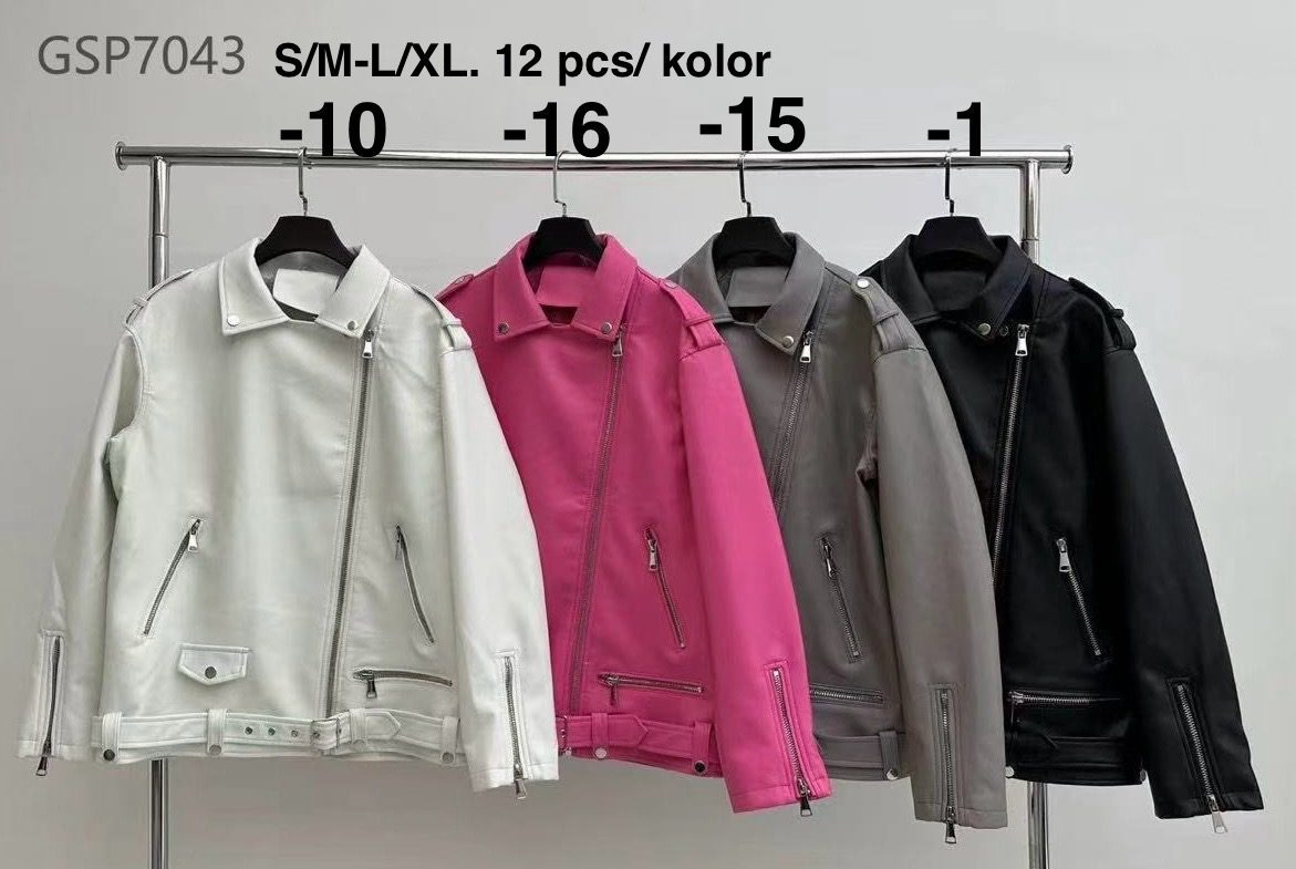 Kurtki skórzane Damskie _size s-xl_ paczka 12szt_1kolor 3405128